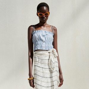 Zara linen blend tank top